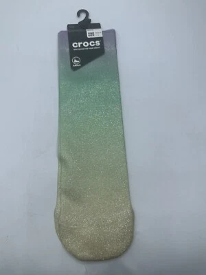 NEW - Crocs Socks Adult Unisex OSFA RAINBOW Print, One Pair Ankle Socks
