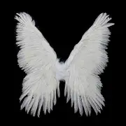 Adult Angel Wing In White With Elastic Straps