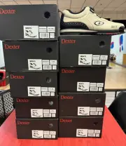 MENS DEXTER SST 8 BOA MC PARCHMENT/BLACK BOWLING SHOES - SIZE 11 BRAND NEW