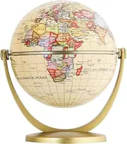 Annova Mini Antique Globe 4-inch / 10 cm - Swivels in All Directions Educational, Decorative, Unique, Small World, Desktop, Vintage (Mini Globe 10cm)