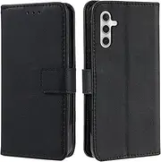 Compatible with Samsung Galaxy A25 5G Wallet Magnetic Closure Case Cover,Compatible with Samsung Galaxy A25 5G Flip Kickstand Case Black