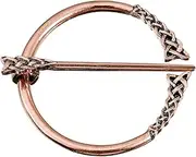 [uxcell] Vintage Brooch Cloak Pin, Penannular Brooch Cloak Clasp Scarf Pin Shawl Pin Cardigan Brooch Buckle for Women Men Costume Accessory