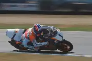 Australian Grand Prix motorcycle road racer Mick Doohan rides the - Old Photo 1