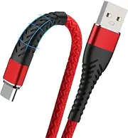 1M-Red Fast Charging Charge Type C USB C Cable for Samsung Galaxy S20 FE S10+ S21 Ultra