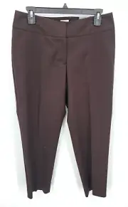 Chicos 1 Pants Womens Brown Flat Front Modern Comfort Fit Mid Rise Trousers
