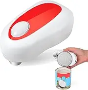 Electric Handheld Can Opener, Open Any Can Shape with One Press, Smooth Edge, Food-Safe and Battery Operated Can Opener Electric for Kitchen by TUKEMI…