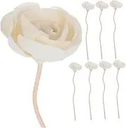 PRETYZOOM 8pcs Rattan Sticks with Flower Natural Aroma Diffuser for Home Office Fragrance Distribution Stylish Aromatherapy Decoration Present for Friends