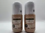Revlon Colorstay Light Cover Foundation, SPF 30, #220 Natural Beige (2 Pack)