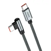 Laser 1m 100W USB-C to USB-C Right Angled Braided Cable