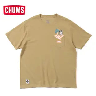 CHUMS Picnic Booby Pocket T-Shirt 中性 短袖上衣 羅勒綠 CH012192M102