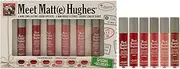 Meet Matte Hughes Mini Long-Lasting Liquid Lipsticks Set by the Balm for Women - 6 Pc 0.04oz Lipstick - Adoring,- Calm, Charming, Ambitious,- Patient, Brave