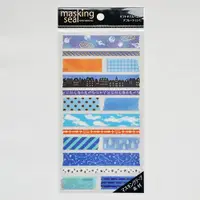 在飛比找蝦皮商城優惠-MIND WAVE 和紙貼紙 箔押膠帶系列 / 宇宙藍 (7