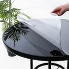 Round Tablecloth Home Accessory Plastic Transparent Dining Table Cover Protector
