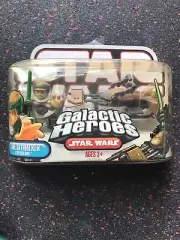 Galactic Heroes Luke Skywalker with Speeder Bike 2006 Hasbro gw-14