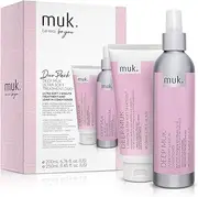MUK. Deep Muk Ultra Soft Leave In Conditioner & 1 Minute Hair Treatment Duo - Weightless Deep Conditioner for All Hair Types. Instant Detangling, Nourishing Hair Conditioner for Softness, Pack of 2