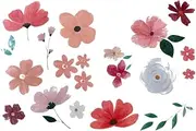 PartyDeco Tattoos Washable Flowers for Parties Hen Night Birthday Decoration Boho Tattoos Temporary
