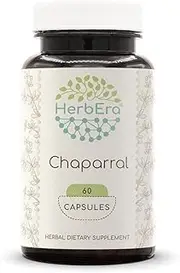 Chaparral 60 Capsules, 500 mg, Chaparral (Larrea tridentata) Dried Leaf and Flower (60 Capsules)