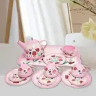 Little Girl Tea Party Set Teapot Cups Dishes Tea Party Set for Toddlers