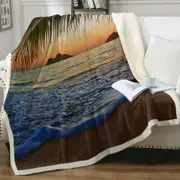 Tropical Ocean Throw Blanket