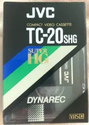 JVC VHS-C Hi-Fi ~ Camcorder Tape TC-20 SHG Dynamic VHSC Made in Japan