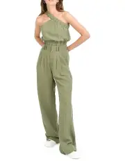 [Belle & Bloom] State Of Play Wide Leg Pant in Army Green