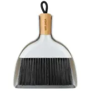 Mini Dustpan and Brush Set Portable Cleaning and Combo with Bamboo Handle