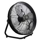 VA-20W 20 Industrial Floor Drum Fan with 3 Speed, 360 Tilt Head, Black