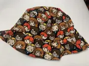 Kids Harry Potter Bucket Hat 7-14 Yr Sun Or Rain Cotton Hand Made NWT Med