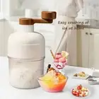 Mini Shaved Ice Machine Ice Crusher Hand Operated Shaved Ice Milkshake Maker
