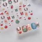 New Year Christmas Diamond Nail Stickers Xmas Nail Decorations Lady/Girls