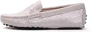 [ZIRIA] Shoes Women Leather Spring Flat Shoes Casual Loafers Slip On Women's Flats Shoes Lady Driving Shoes White