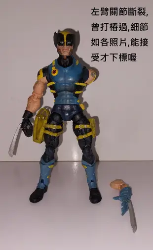 漫威 Toybiz Marvel legends 6吋 1/12 Wolverine 金鋼狼 斷手 有瑕疵 請看商品說明