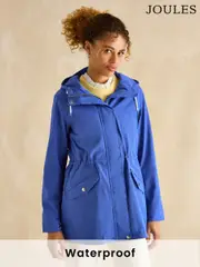 Joules Portwell Blue Waterproof Raincoat With Hood (B70896) | $205