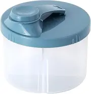 Baby Milk Powder Scoop, Portable Milk Powder Storage Box, Snack Storage Container with 4 Compartments, Leak-Proof Rotating Formula Dispenser and Snack Storage Container, for Outdoor Use