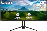 Kogan 26" UltraWide Full HD 75Hz FreeSync Monitor (2560 x 1080) - KAMN26F7SA - 26 Inch