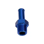 Aeroflow Brand Male NPT To Barb Straight Adapter 3/8"To 1/2" Blue