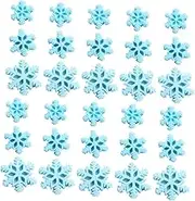 50pcs Mini Snowflake Ornament Christmas Decoration Snowflakes Xmas Craft Embellishment