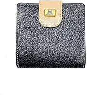 [Adori Leather] ADORI KP 5110 Navy Embossed Kangaroo And Beige Cow Leather combination Ladies Square Purse
