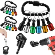 18Pcs 1/4" Hex Shank Screwdriver Bit Holder Aluminum Alloy Bit Holder Keychain ⤐