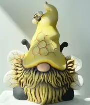 Ceramic Bisque~ Ready to Paint~ BuzzBeeGnome~ 11.75" T x 10" W