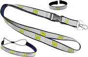 NCAA Sparkle Girls Lanyard, Elastic Headband and Bracelet Gift Bundle