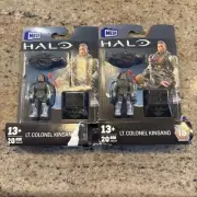 HALO HEROES SERIES 18 MEGA CONSTRUX LT. COLONEL KINSANO MINI FIGURE HNC47 x2