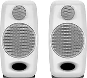 IK Multimedia iLoud Micro Monitor White 50 watt Portable Wireless Bluetooth Studio Reference Monitors, Dual Speakers for Music Production, Mixing, Mastering, Composing, producing