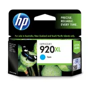 HP 920XL Cyan Ink Cartridge Suits Office Jet 6500, Wireless