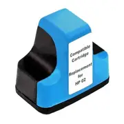 HP Compatible 02 Cyan High-Capacity Remanufactured Inkjet Cartridge