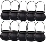 GAROZATION 12pcs Halloween Candy Jar Halloween Jar Birthday Witch Candy Bucket Cauldron Basket Cauldron Candy Jars Candy Cauldron Trick or Treat Cauldron Witch Jars