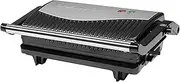 Daewoo Health Grill & Panini Press, 750W Electric Non-Stick Sandwich Maker with Floating Hinged Lid, Open Flat Grill, Drip Tray – Compact Tabletop Press for Meat, Veg & Toasties