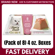 Fancy Feast Gems Salmon Pate Cat Food with Gravy, 4oz, 8-Pack