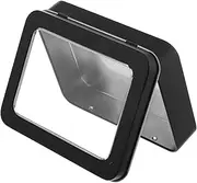 GANAZONO Portable Metal Storage Case Mini Rectangular Tin Box Hinged Lid for Outdoor Indoor Use