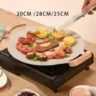 BBQ Grill Pan Practical Circular Round BBQ Griddle for Indoor Home Camping